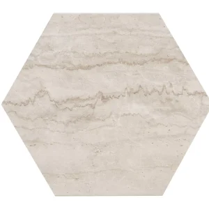 MY13HEX89KMT Mythique Marble Botticino 8"HEX Matte