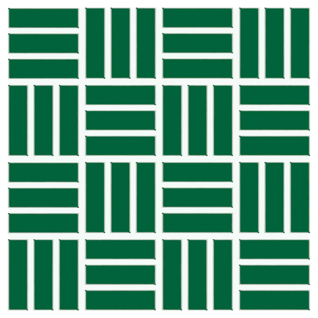 Color Wheel Mosaic Emerald Lattice Weave