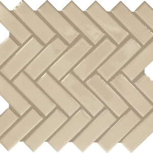 Color Wheel Mosaic Urban Putty Herringbone