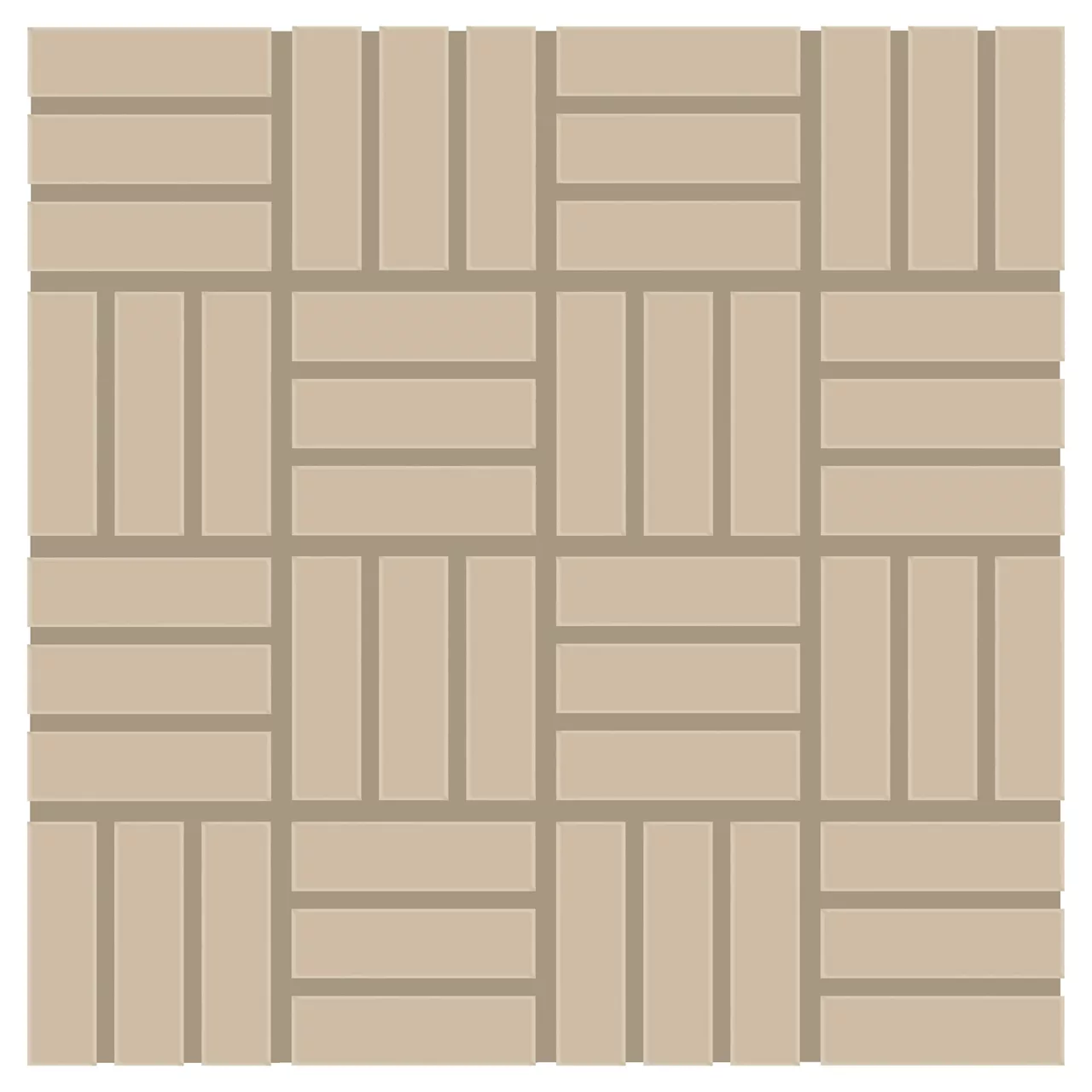 Color Wheel Mosaic Urban Putty Lattice Weave