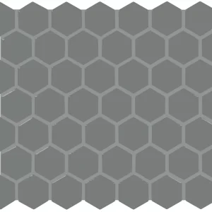 Color Wheel Mosaic Suede Gray Hexagon