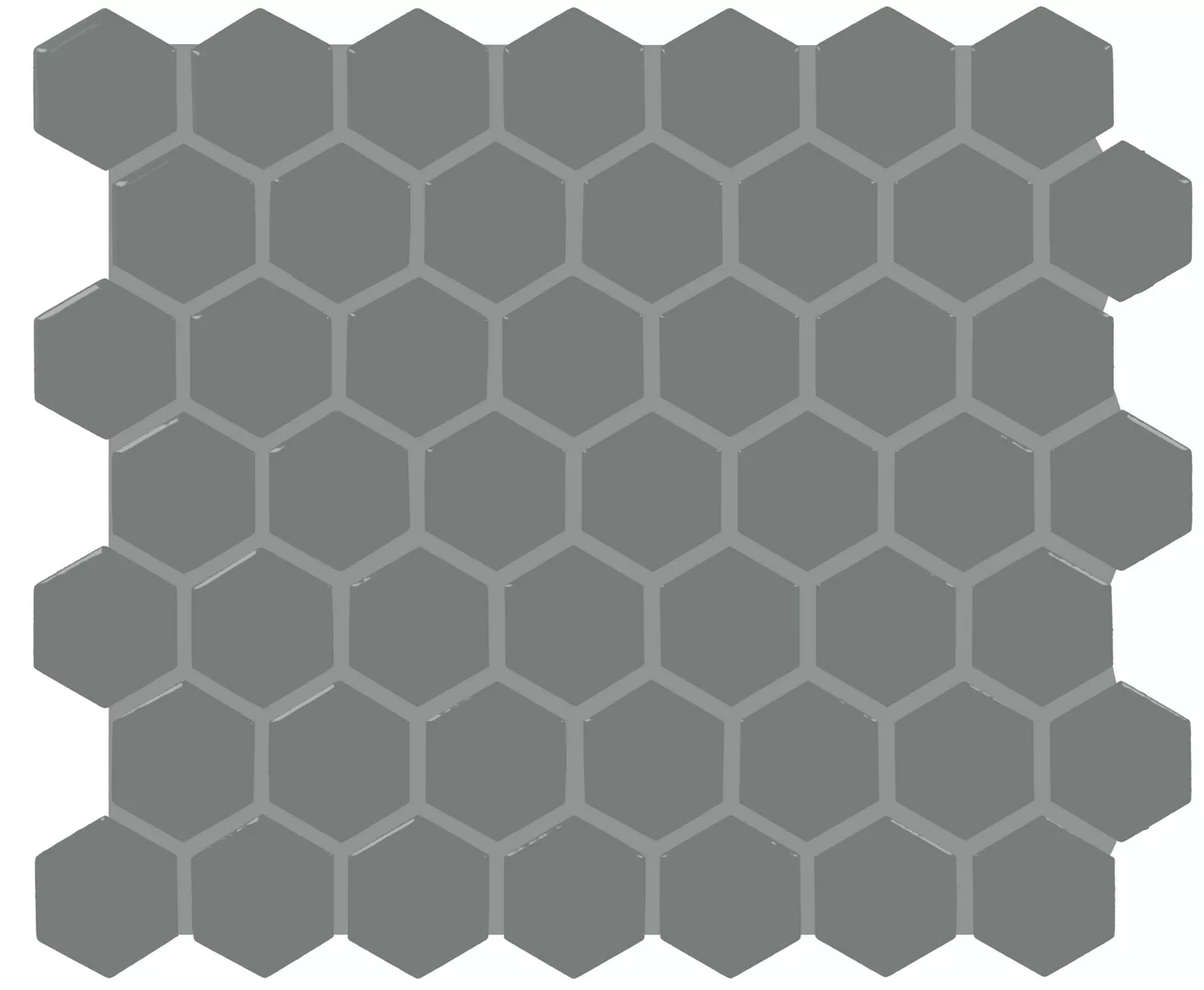 Color Wheel Mosaic Suede Gray Hexagon