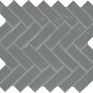 Color Wheel Mosaic Suede Gray Herringbone