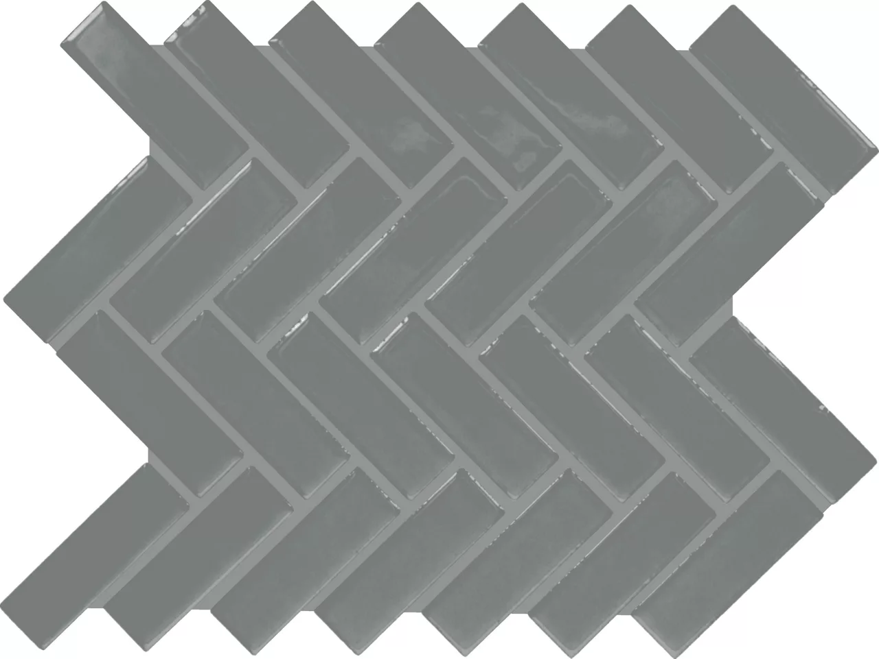 Color Wheel Mosaic Suede Gray Herringbone
