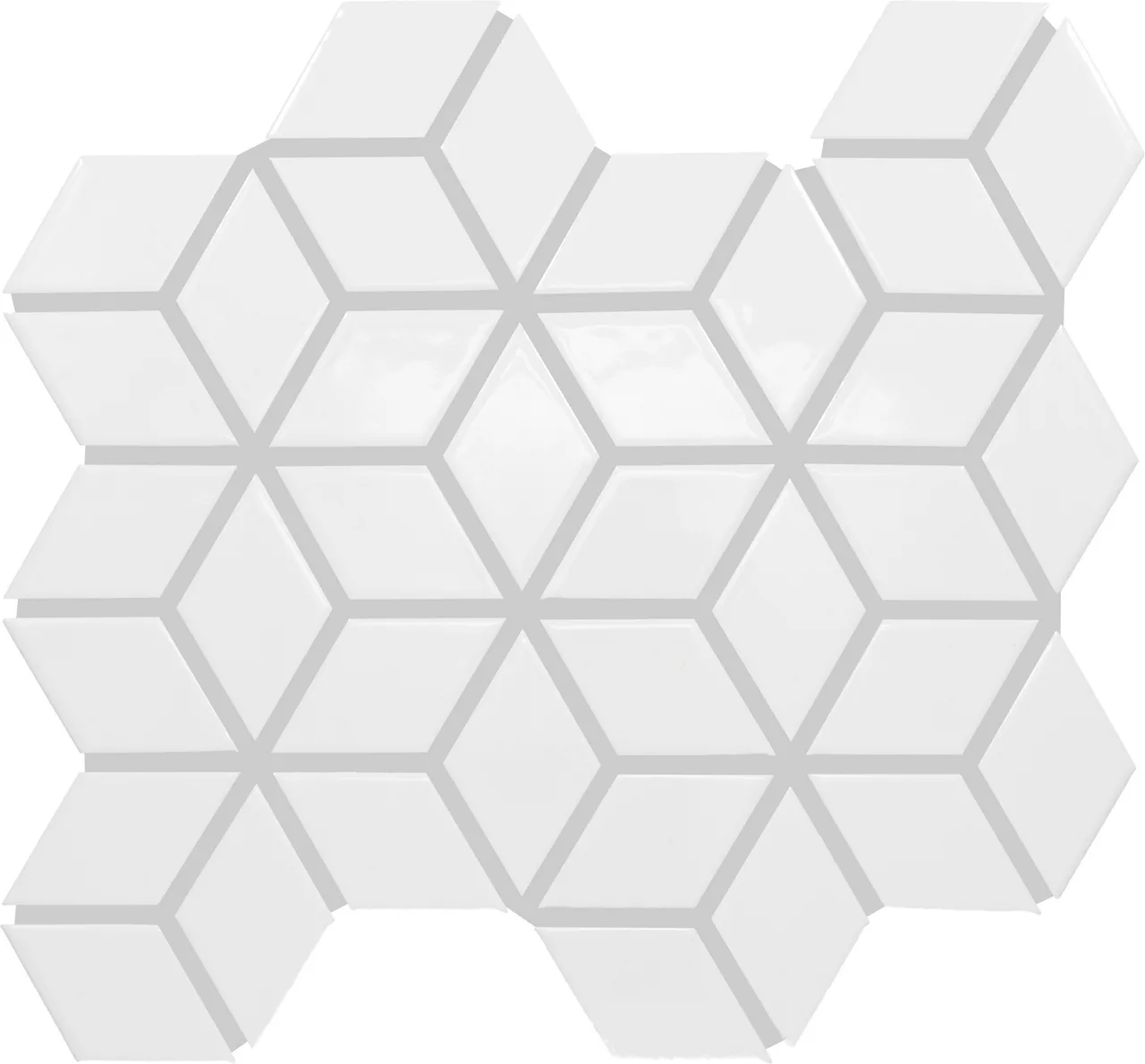 Color Wheel Retro Arctic White 3D Cube