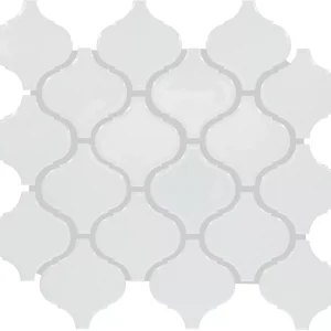 Color Wheel Retro Arctic White Arabesque