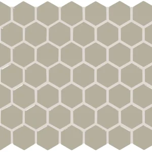 Color Wheel Mosaic Matte Architectural Gray Hexagon