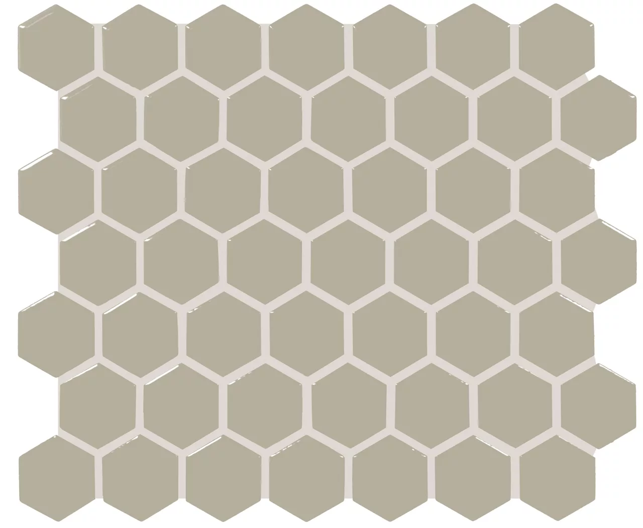 Color Wheel Mosaic Matte Architectural Gray Hexagon