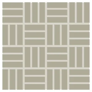 Color Wheel Mosaic Matte Architectural Gray Lattice Weave