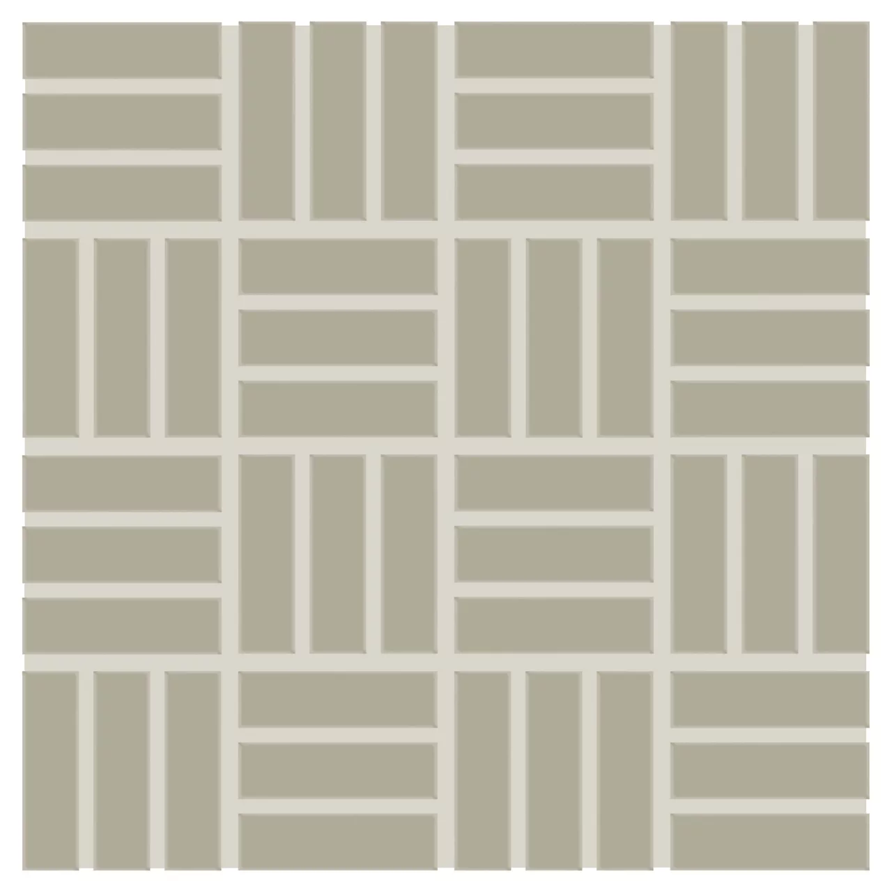 Color Wheel Mosaic Matte Architectural Gray Lattice Weave