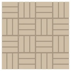 Color Wheel Mosaic Matte Urban Putty Lattice Weave