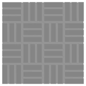 Color Wheel Mosaic Matte Suede Gray Lattice Weave