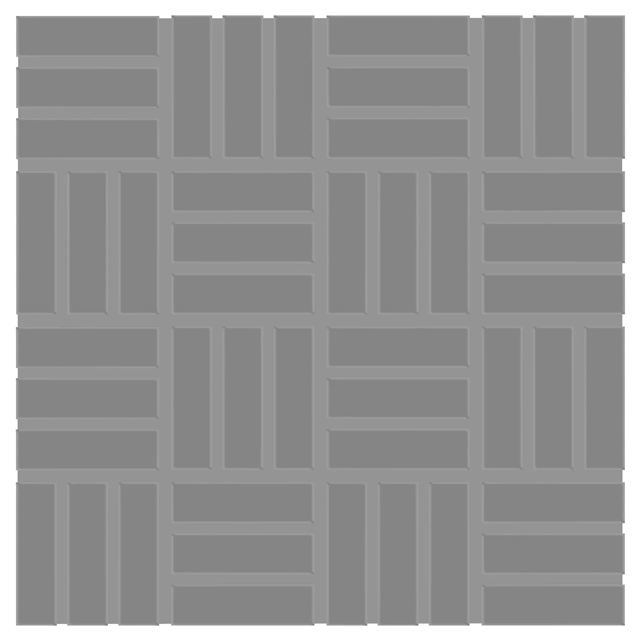 Color Wheel Mosaic Matte Suede Gray Lattice Weave