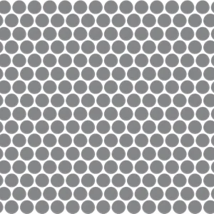 Color Wheel Mosaic Matte Suede Gray Penny Rounds