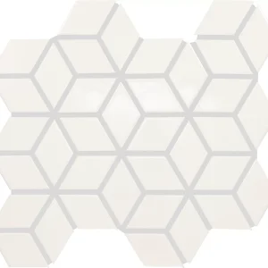 Color Wheel Retro Matte Arctic White 3D Cube