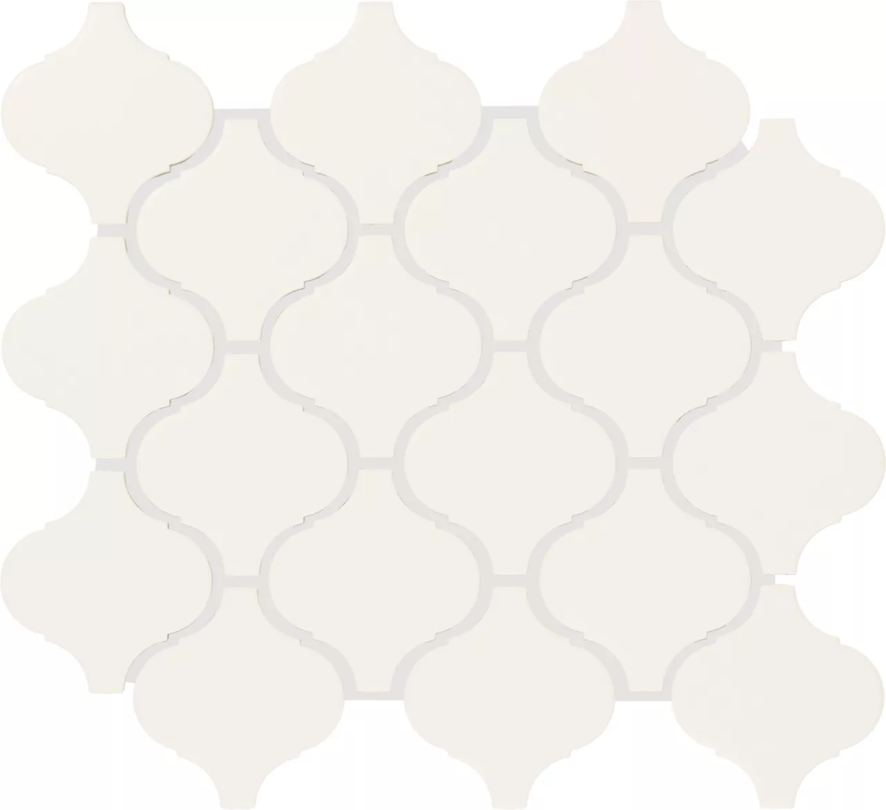 Color Wheel Retro Matte Arctic White Arabesque