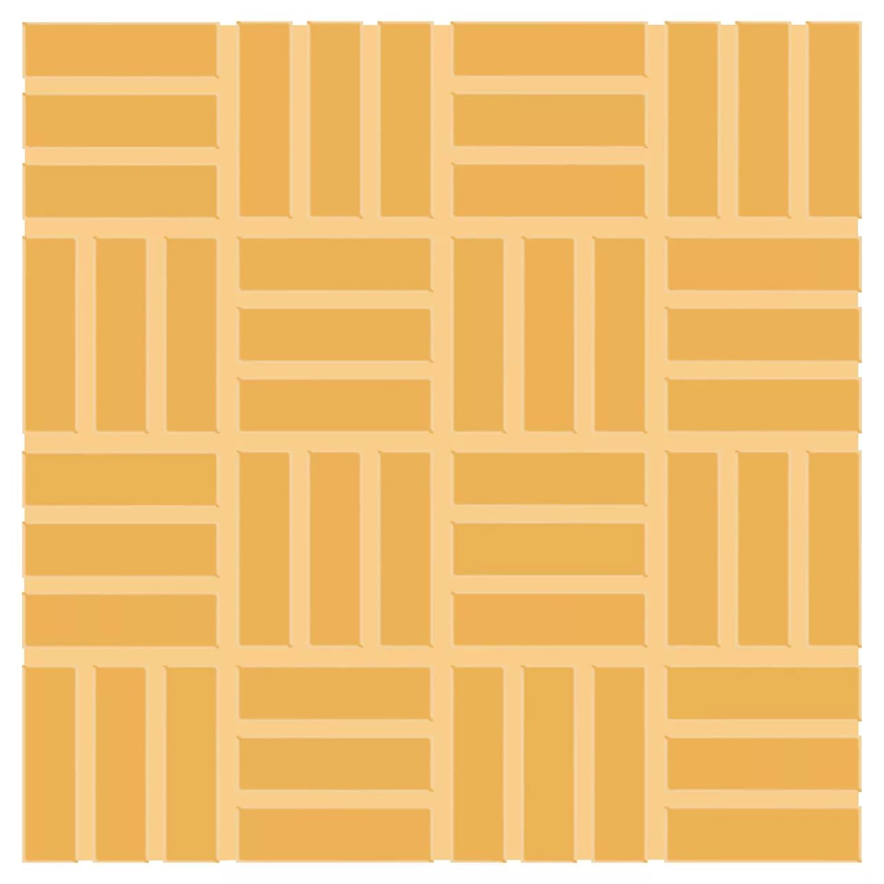 Color Wheel Mosaic Mustard Lattice Weave