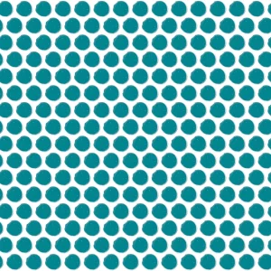 Color Wheel Mosaic Ocean Blue Penny Rounds
