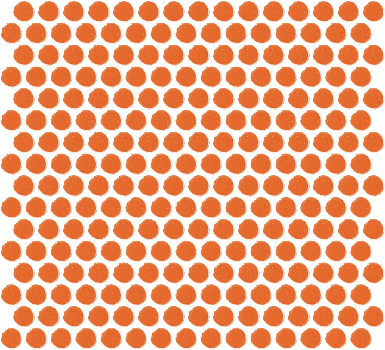 Color Wheel Mosaic Orange Burst Penny Rounds