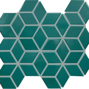 Color Wheel Retro Peacock 3D Cube