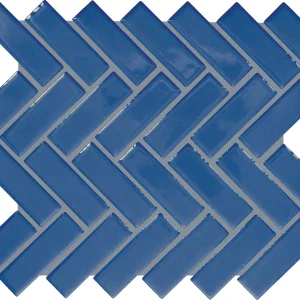 Color Wheel Mosaic Sea Breeze Herringbone