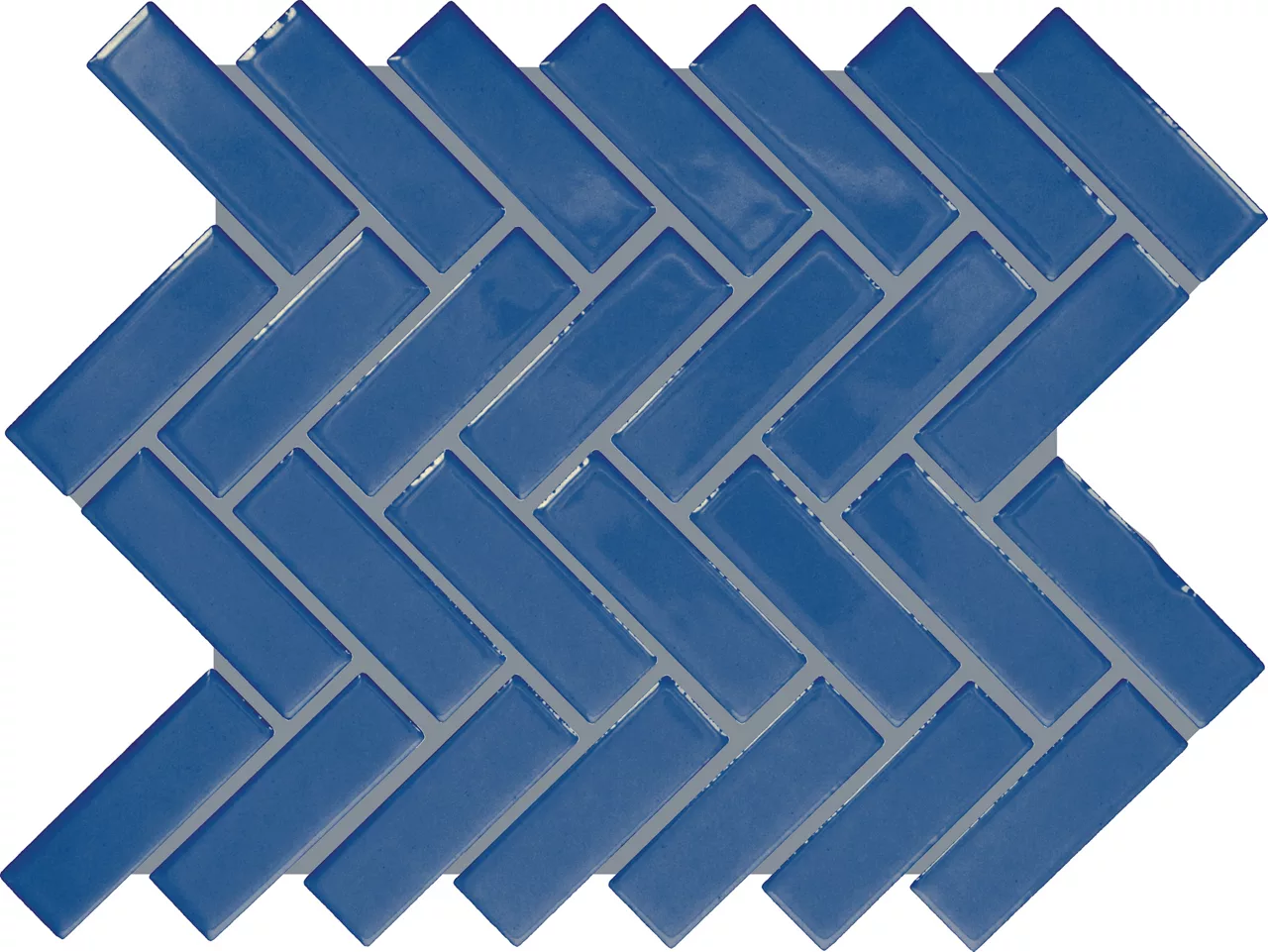 Color Wheel Mosaic Sea Breeze Herringbone