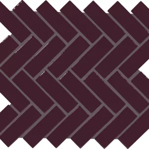 Color Wheel Mosaic Plum Crazy Herringbone