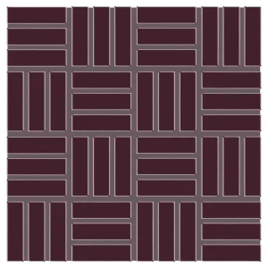 Color Wheel Mosaic Plum Crazy Lattice Weave