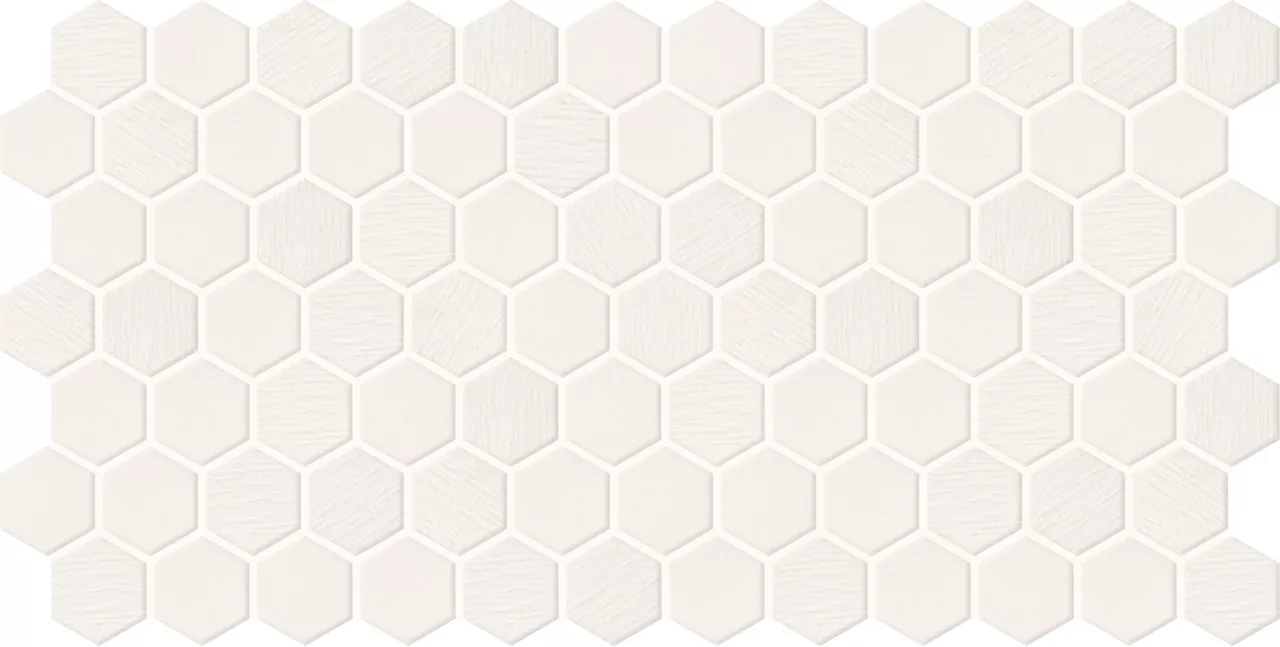 Keystones Arctic White Hexagon