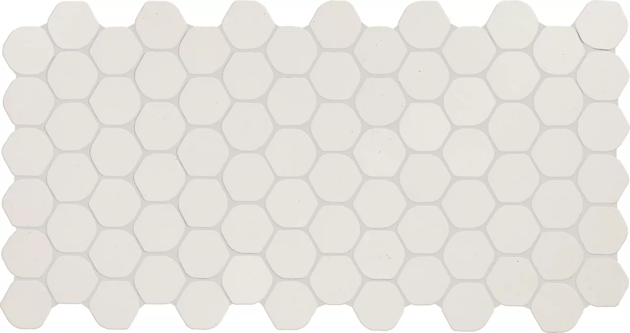 Keystones Arctic White Hexagon