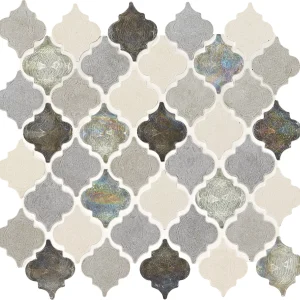 Decorative Accents Gris Et Blanc Baroque