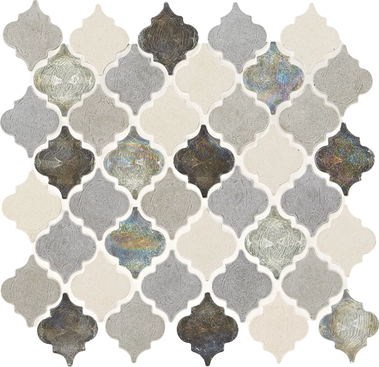 Decorative Accents Gris Et Blanc Baroque