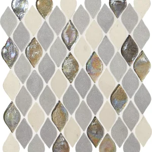 Decorative Accents Gris Et Blanc Raindrop