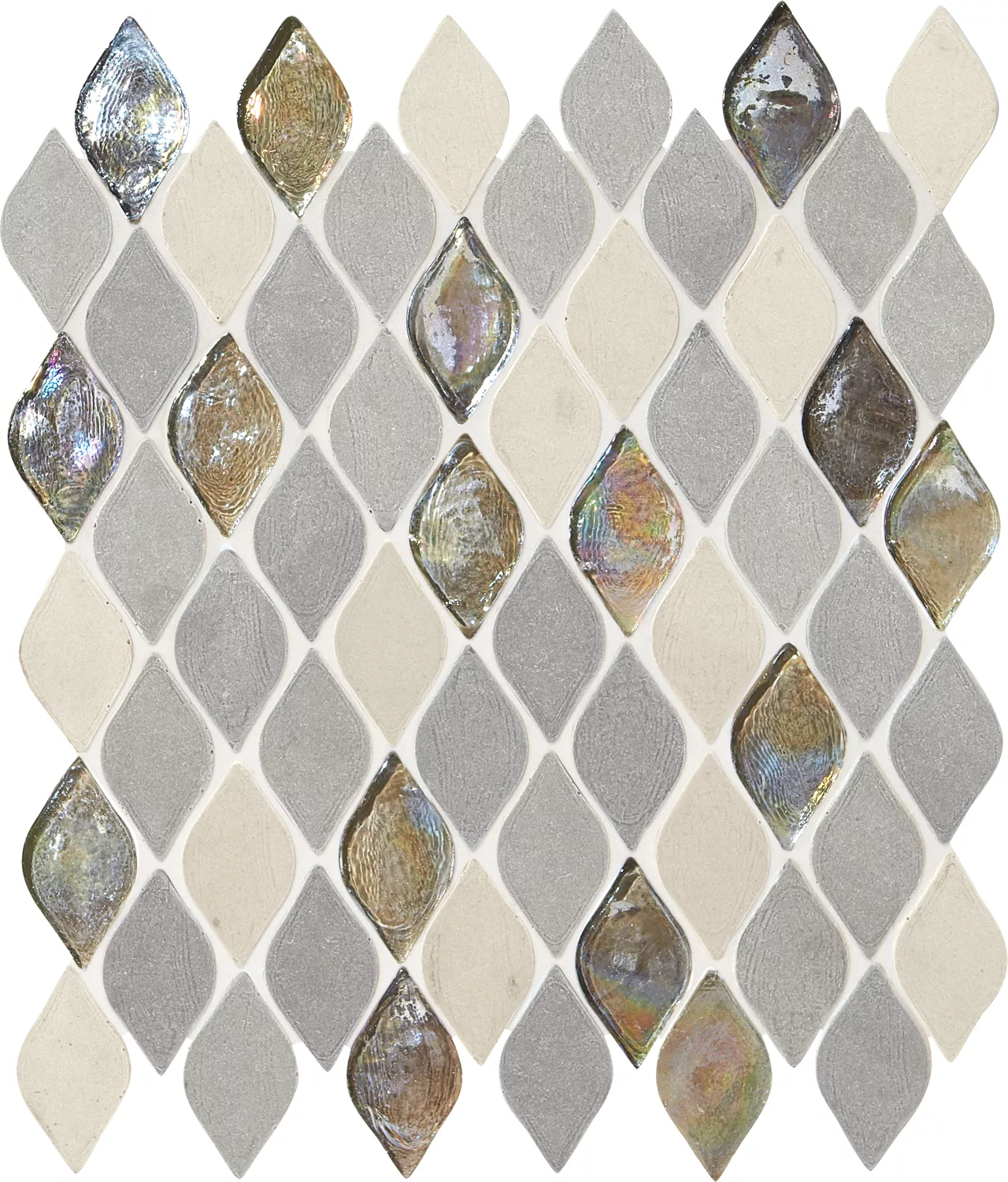 Decorative Accents Gris Et Blanc Raindrop