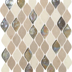 Decorative Accents Blanc Et Beige Raindrop