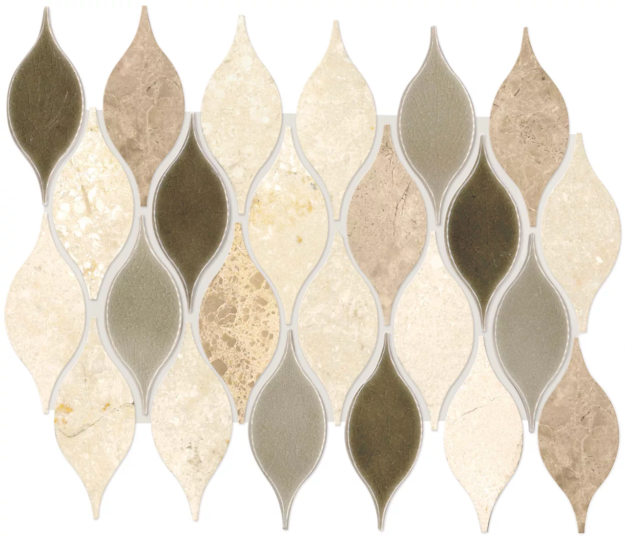 Decorative Accents Lumia Leaf Beige Leaf