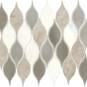 Decorative Accents Lumia Leaf Gray Leaf