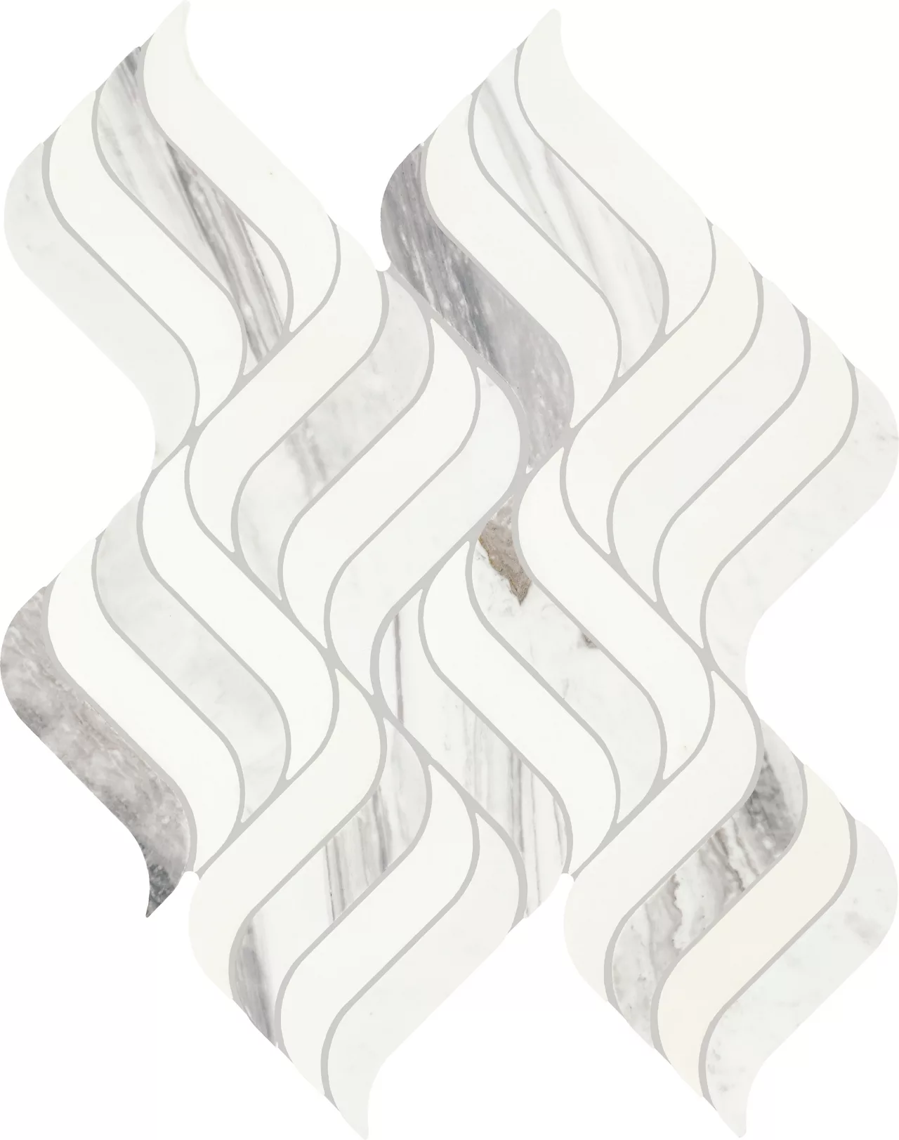 Eclessia Marble Volakas Blend Wave