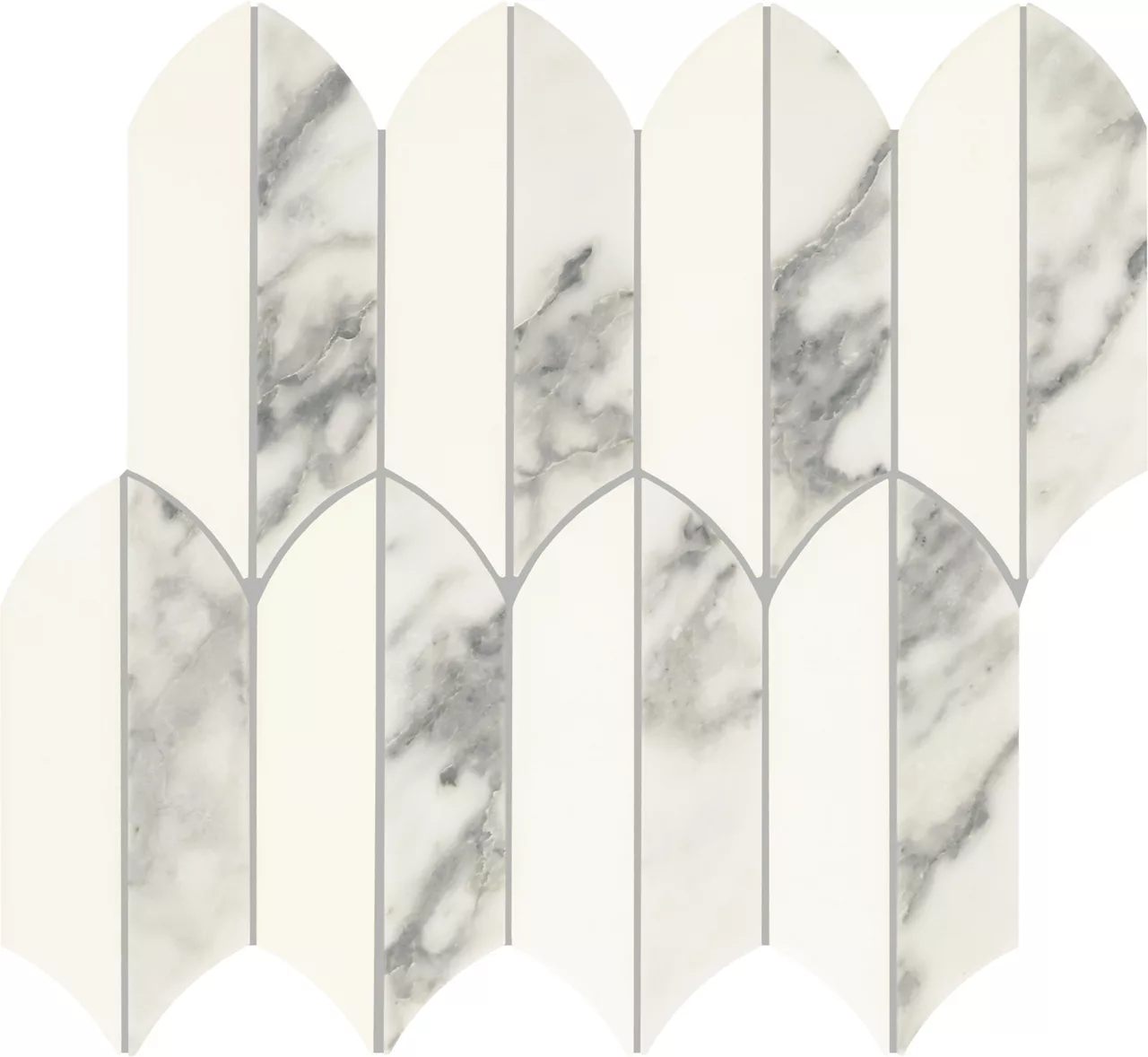 Eclessia Marble Arabescato Argento Blend Feather