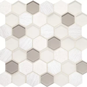 Idyllic Blends Tranquil Snow Hexagon