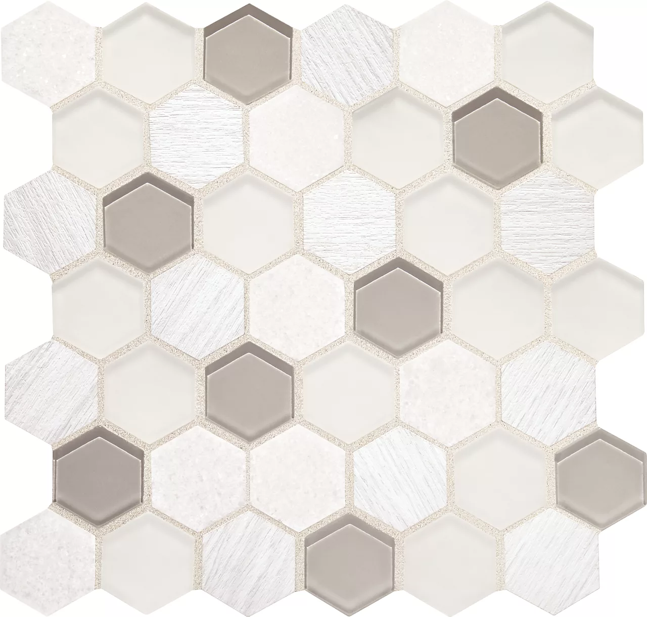 Idyllic Blends Tranquil Snow Hexagon