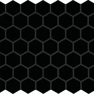 Color Wheel Mosaic Black Hexagon