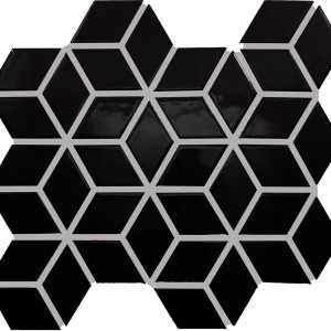 Color Wheel Retro Black 3D Cube