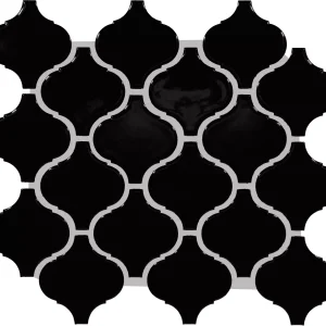 Color Wheel Retro Black Arabesque