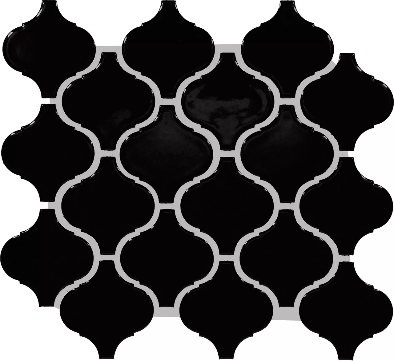 Color Wheel Retro Black Arabesque