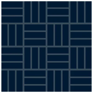Color Wheel Mosaic Navy Lattice Weave