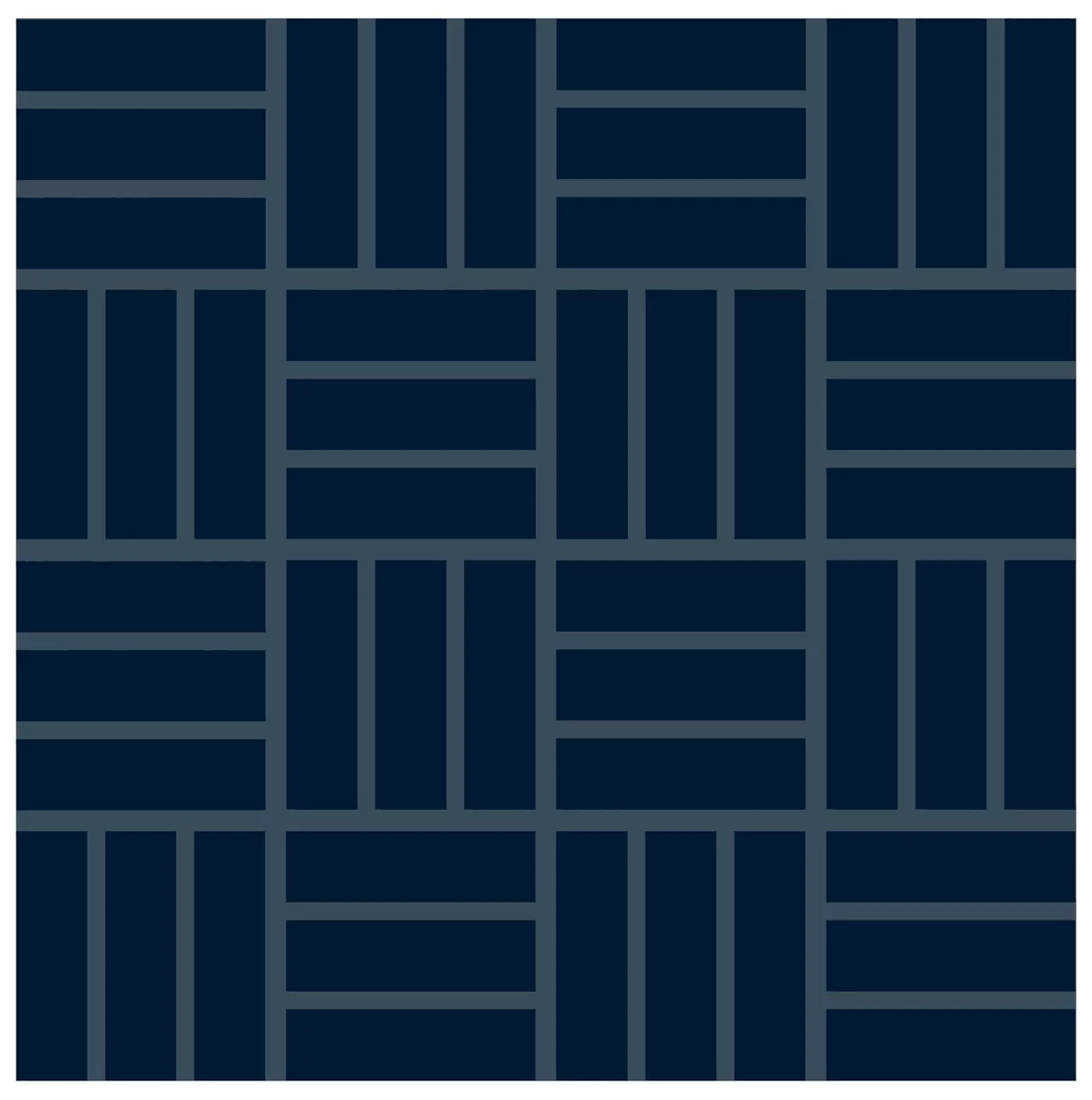 Color Wheel Mosaic Navy Lattice Weave
