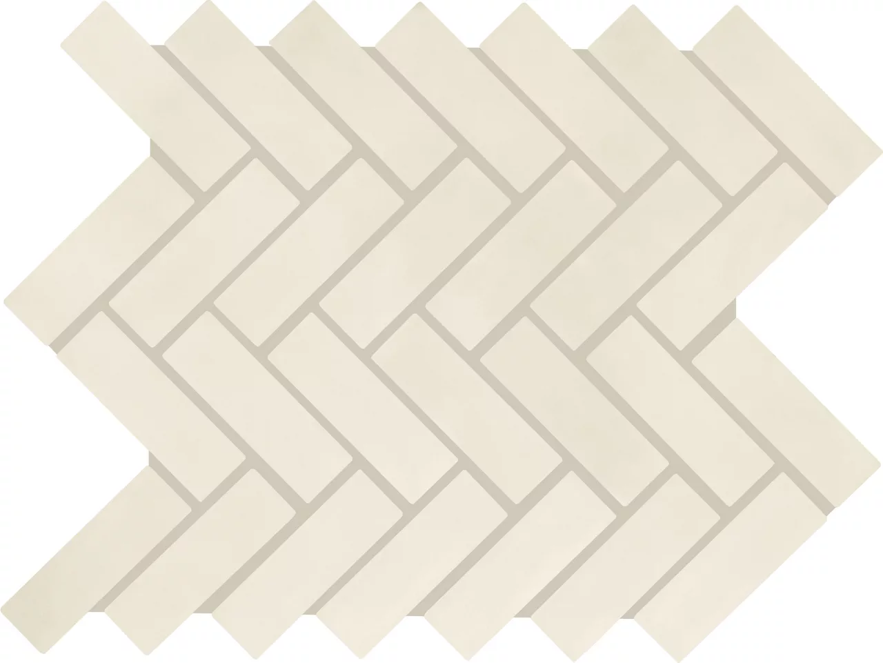 Color Wheel Mosaic Matte Biscuit Herringbone