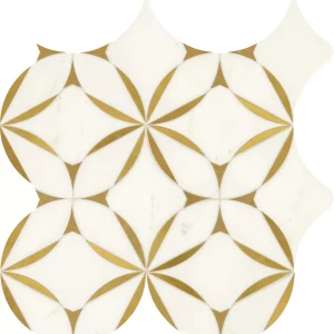 Lavaliere Thassos White/ Brass Blossom