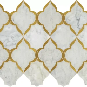 Lavaliere Carrara White/ Brass Kapali